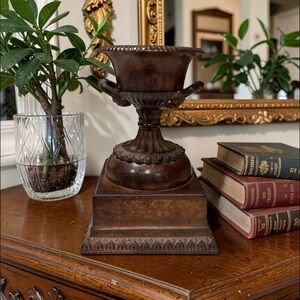 Vintage Style Bronze Decorative Urn